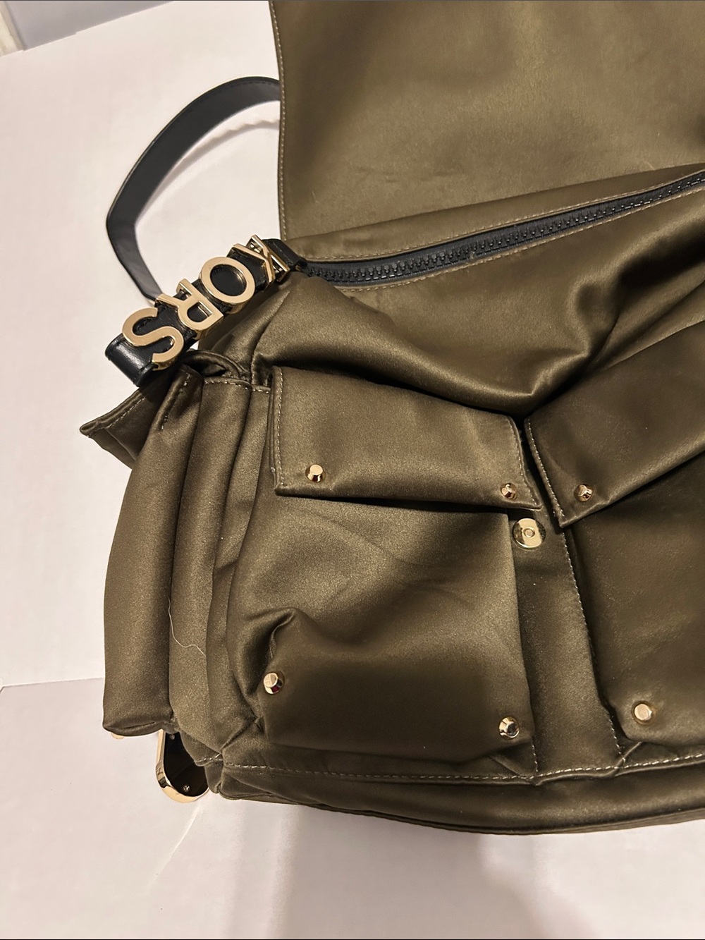 Michael Kors Olivia Medium Studded Top Handle Backpack - Picture 4 of 8